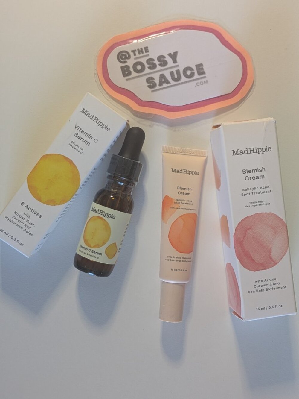 🌸 Mad Hippie Acne DUO: Vitamin C Serum & Salicylic Acid Blemish Cream NIB